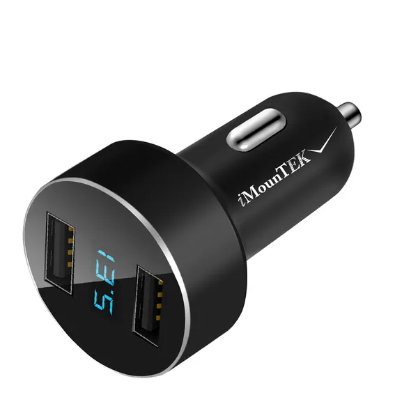 Universal 15W/3.1A Dual USB Car Charger Adapter Aluminum Alloy Fast Car Charging Adapter…