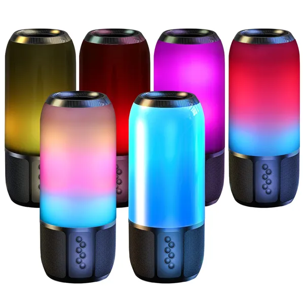 Wireless Portable Speaker Loud Stereo Speaker With Color Changing Light Radio Party TWS…