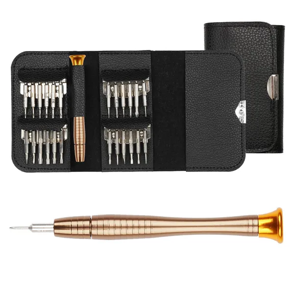 25-in-1 Multipurpose Precision Screwdriver Wallet Kit Repair Tools