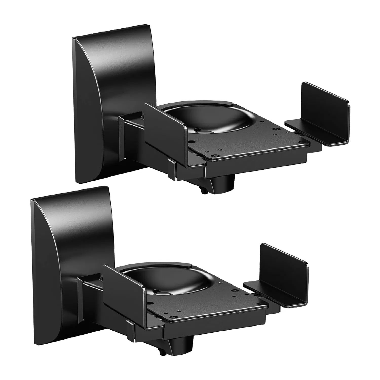 5 CORE Speaker Wall Ceiling Mount Stand 2Pcs Black Sturdy Speaker Mounting Bracket w…