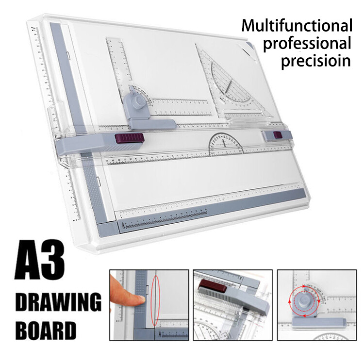 PRO A3 Drawing Board Table With Parallel Motion And Adjustable Angle Drafting AU