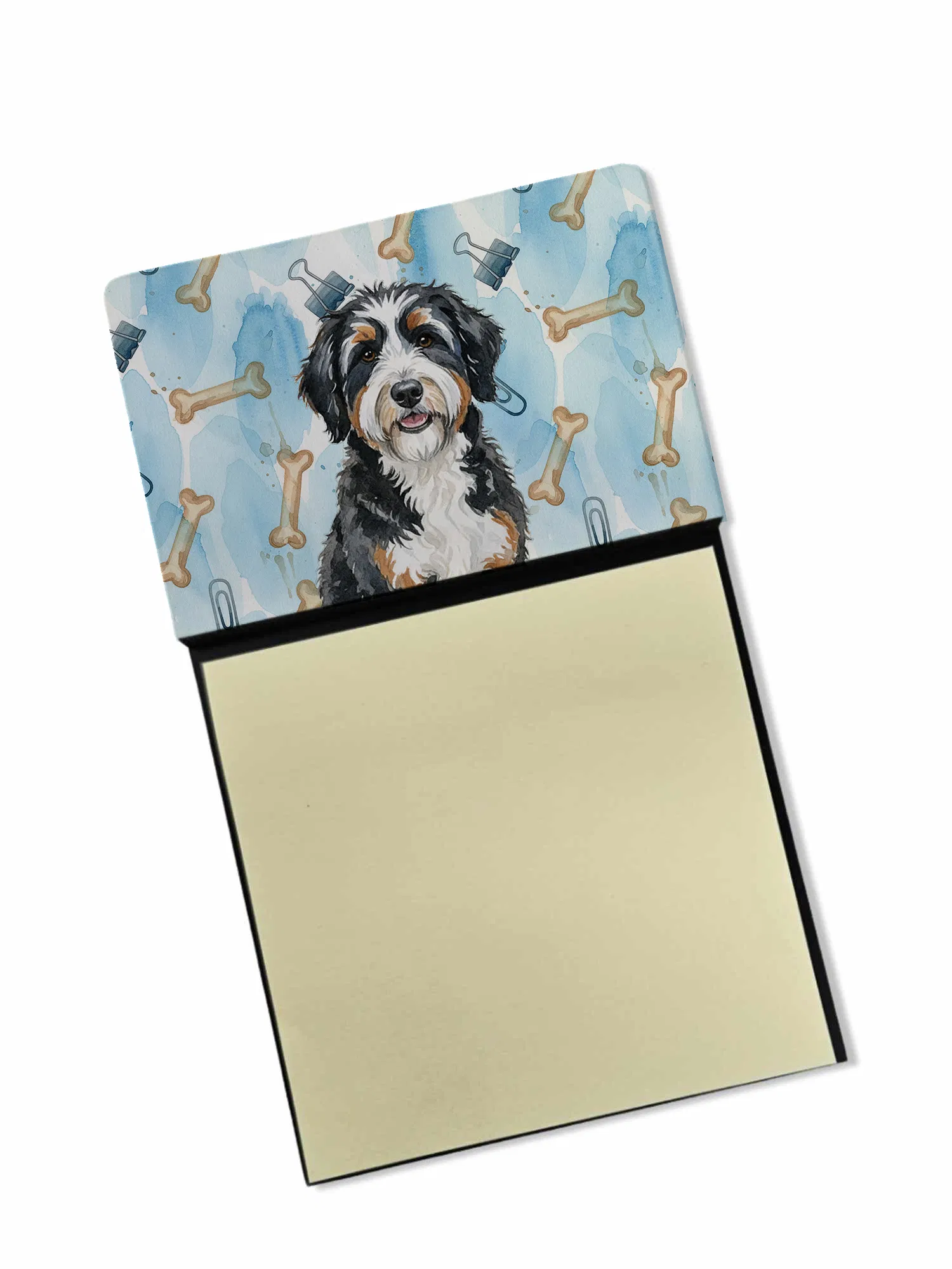 Berndoodle Coworker Watercolor Sticky Note Holder Refillable Dispenser Desk Accessory 3x3…