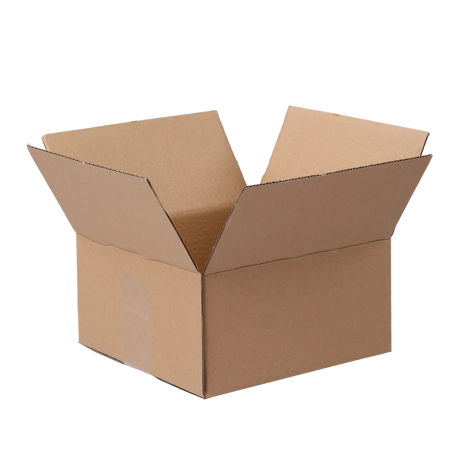 100-Pack 8" x 8" x 4" (20.3x20.3x10.2cm) thick 2.6mm corrugated cardboard box, brown in…