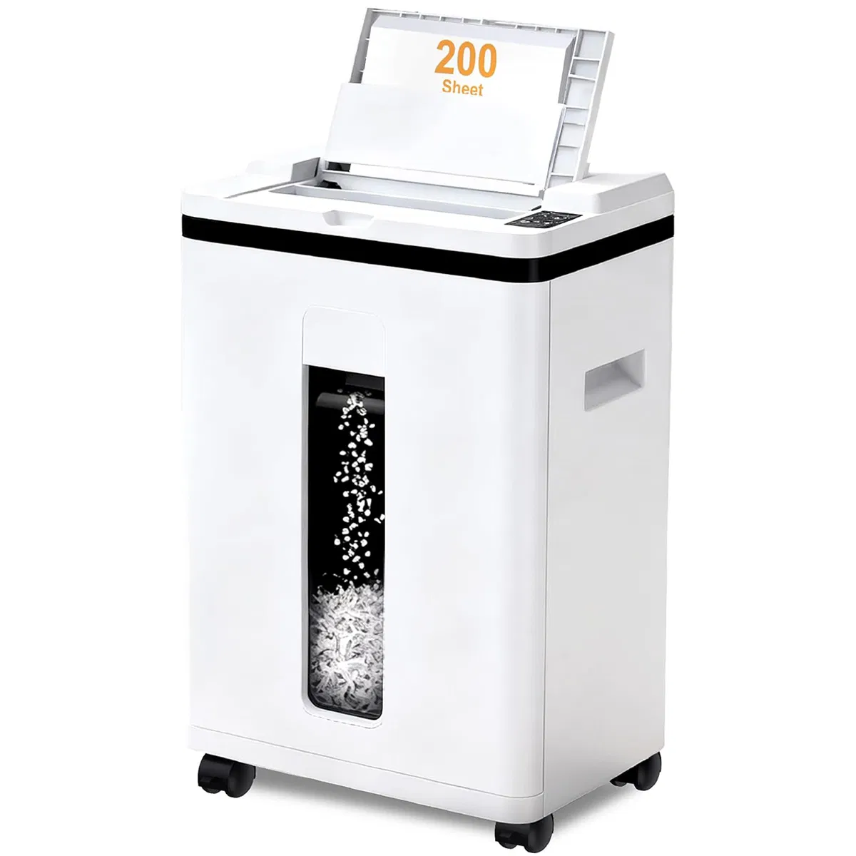 200-Sheet Auto Feed Paper Shredder, 40 Min Non-Stop Heavy Duty Shredders, P-5 Ultra…