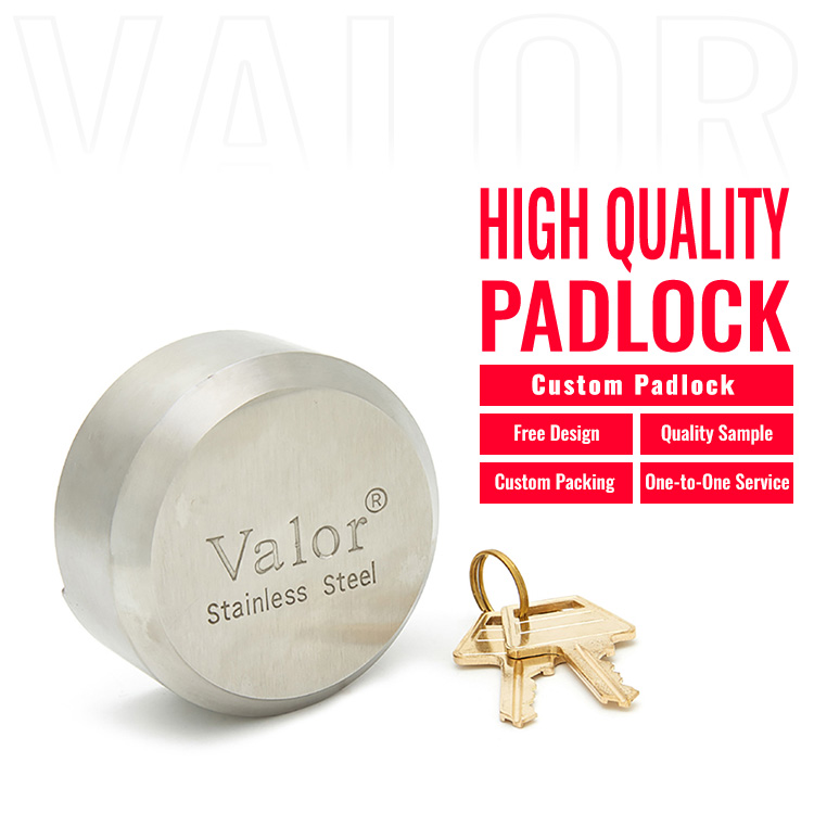 73mm Heavy Duty Puck Lock Hardened Stainless Steel Hidden Shackle Padlock For Trailer…