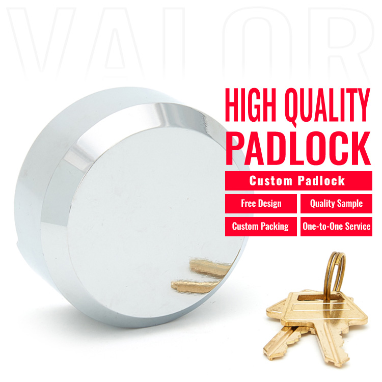 73mm Heavy Duty Puck Lock Hardened Steel Hidden Shackle Padlock For Trailer Truck Garage