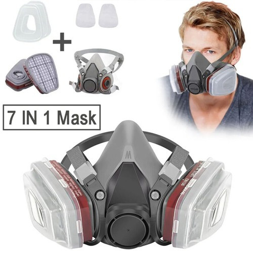 7 In 1Respirator Mask Suit Industry Painting Spray Dust Gas Mask Respirator Mas