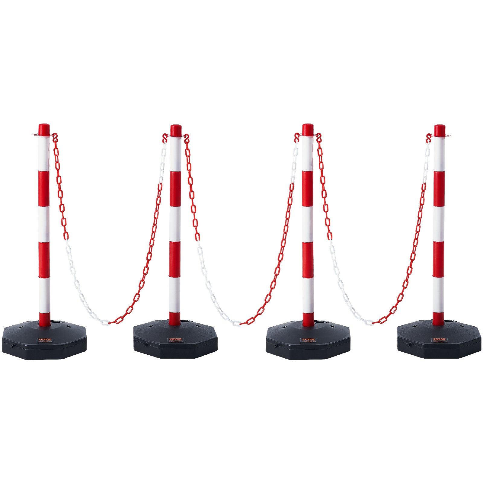 Adjustable Traffic Delineator Post Cones, 4 Pack, Traffic Safety Delineator Barrier With…