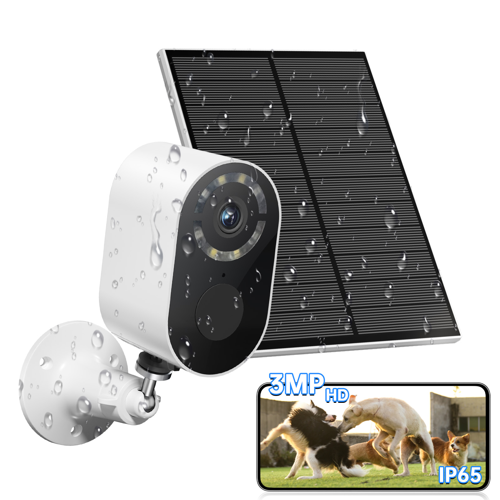 Solar Battery Security Camera Wireless Wifi CCTV Solar Powered Camera Surveill Camera…