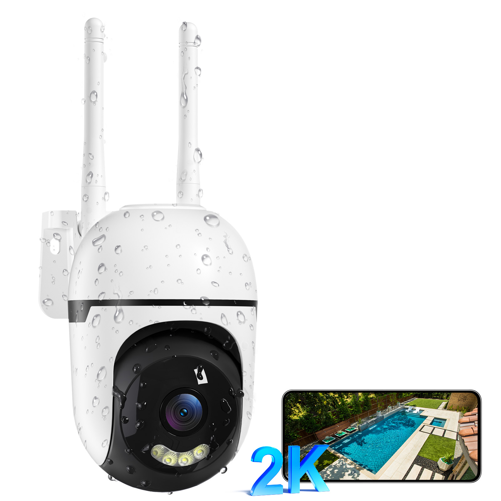 3MP PTZ Wireless Indoor Outdoor Mini Camera CCTV Network Security System Wifi Camera With…