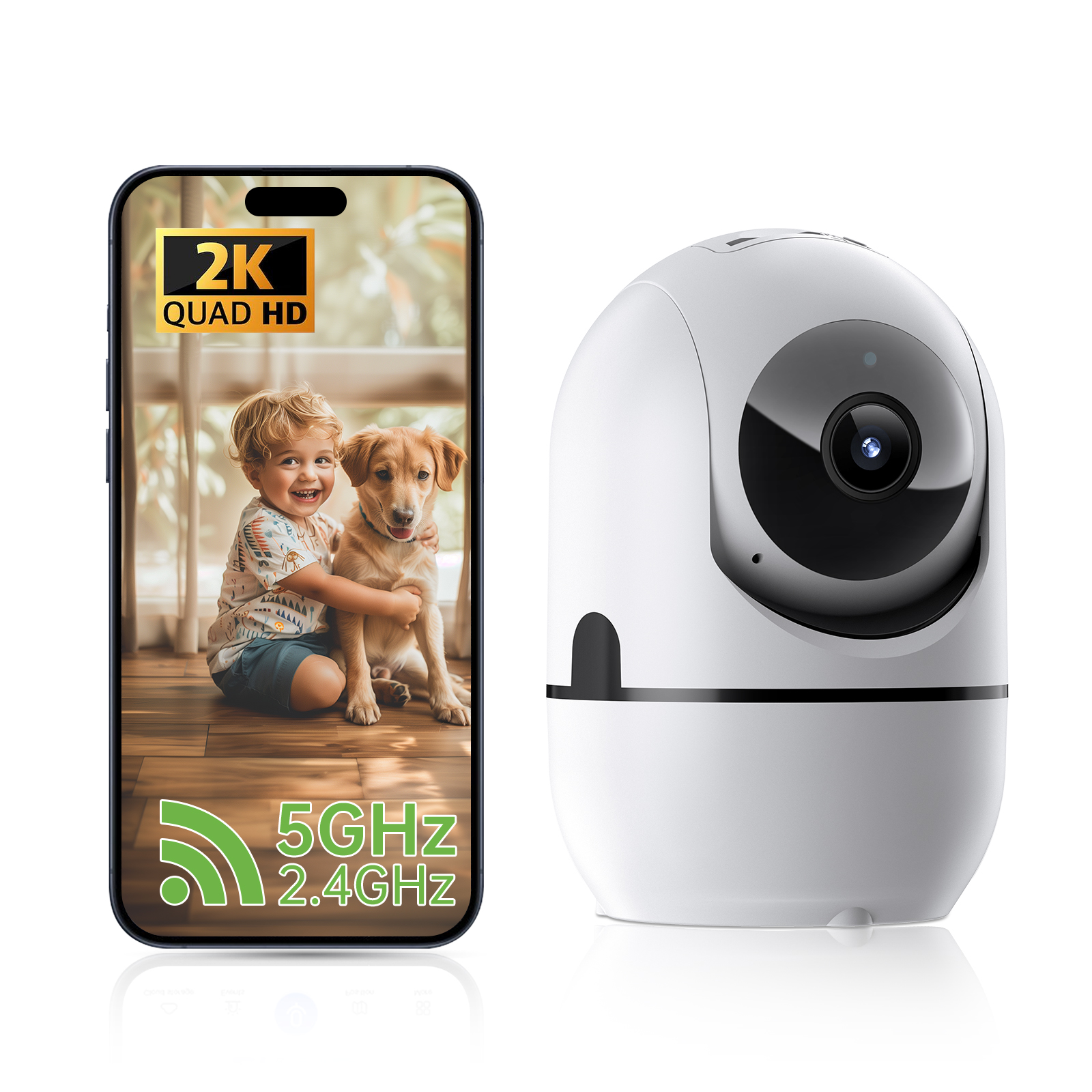 2-way Video Call Network Camera PTZ WIFI Security Cam AI Smart Camera For Home Night…