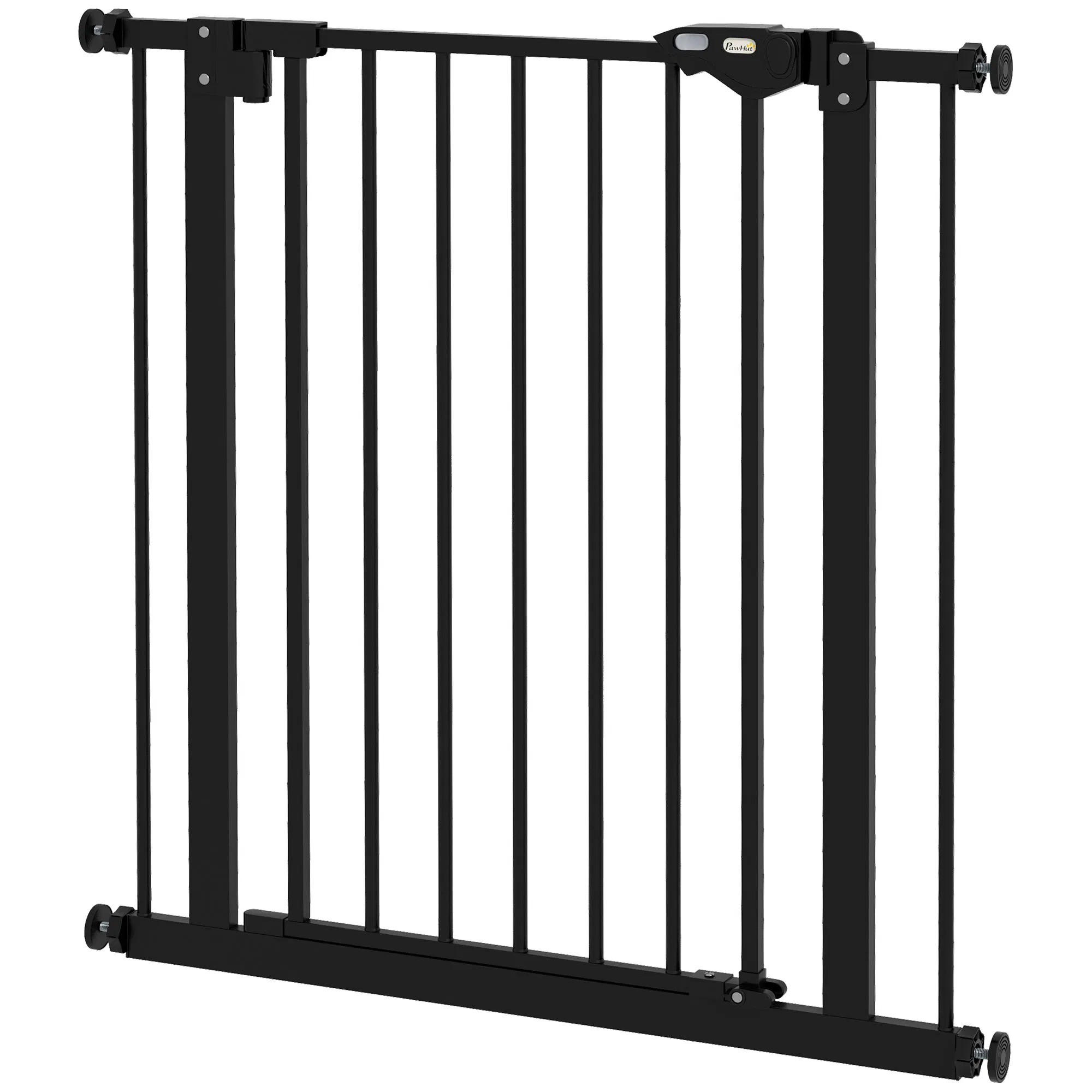 30 Inch Tall Pet Gate with Door Dog Gate and Barrier Indoor for Stairs, Pressure-Mounted…