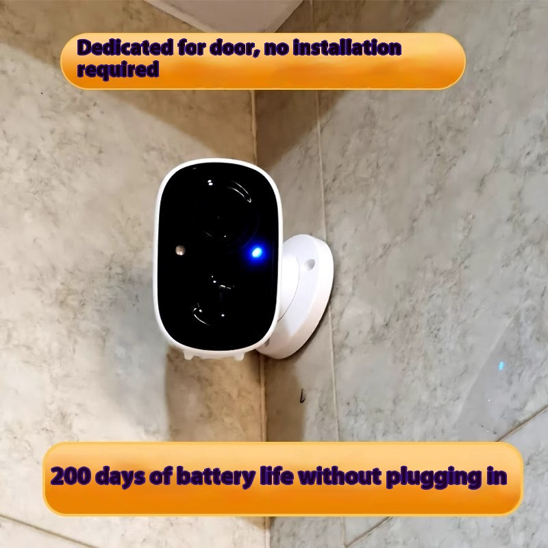 Battery Surveillance Camera Wireless Wifi Connection Mobile Phone Remote Plug-in…