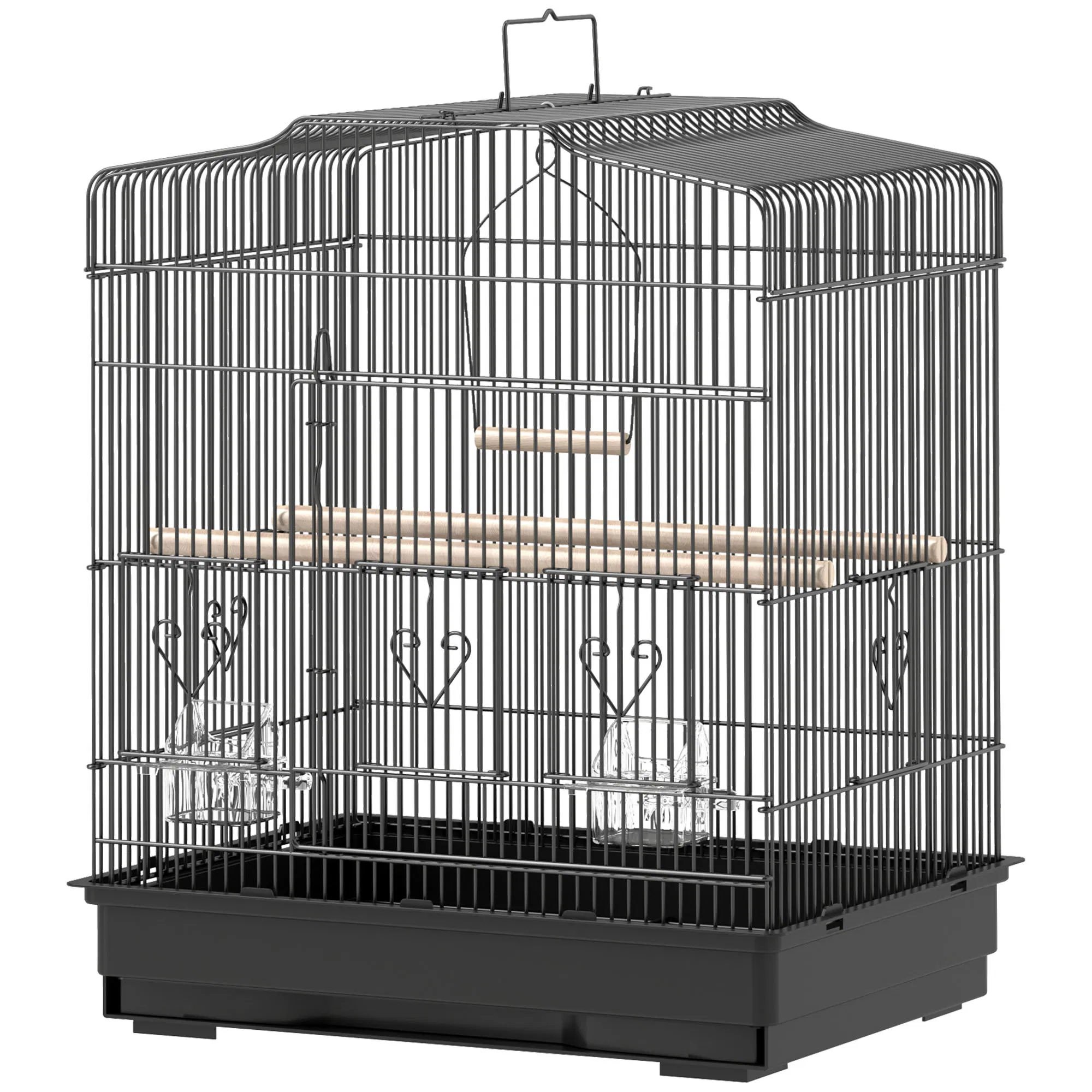 23" Bird Cage, Finches Canaries, Parrot Cage with Doors Perches, 2 Feeder Pet Supplies…
