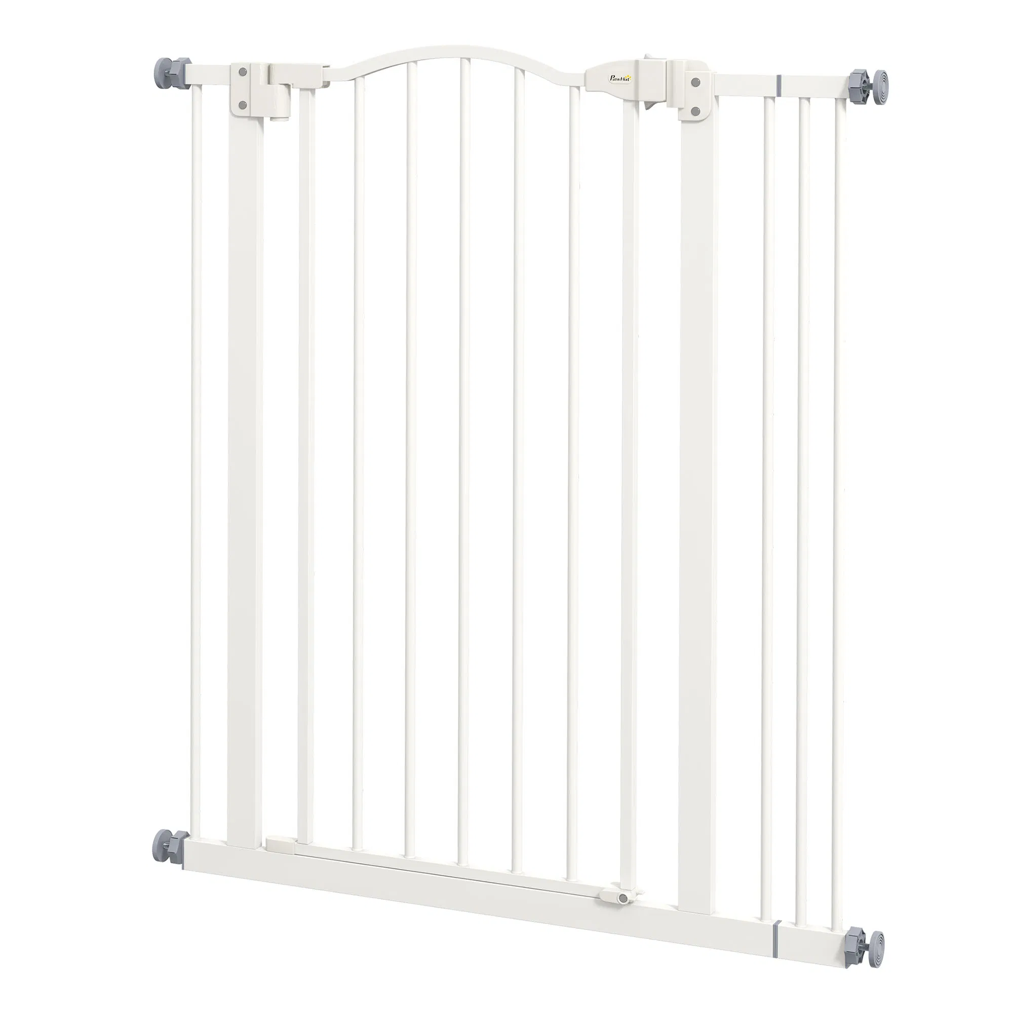 Extra Tall Dog Gate with Door, Pressure Fit, Auto Close, Double Locking for Doorways…