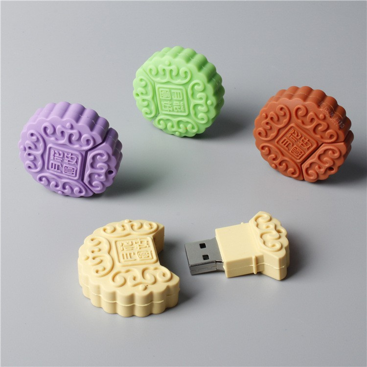 Simulation Mid-Autumn Festival Mooncake USB Drive Holiday Gift USB Drive