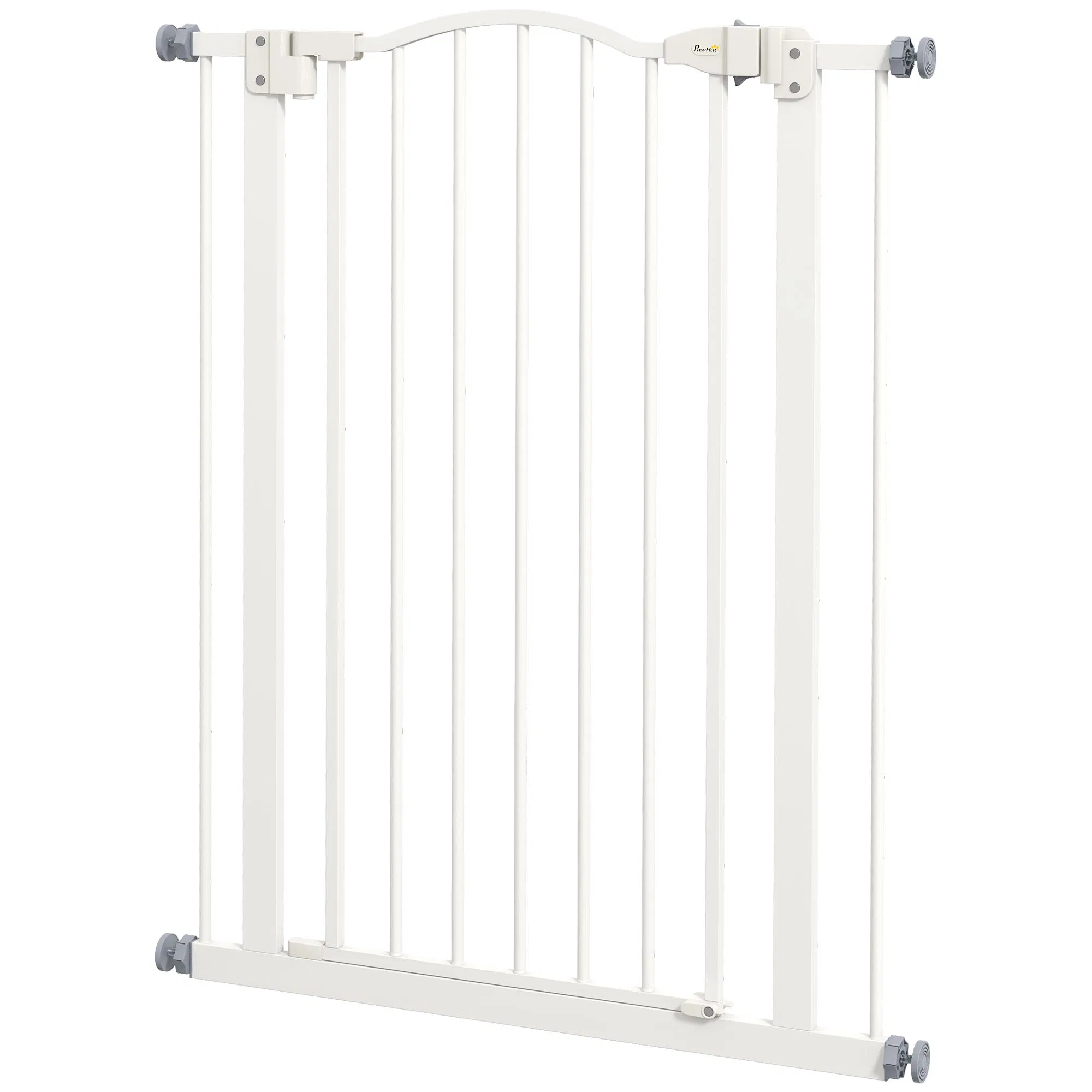 Extra Tall Dog Gate with Door, Pressure Fit, Auto Close, Double Locking for Doorways…