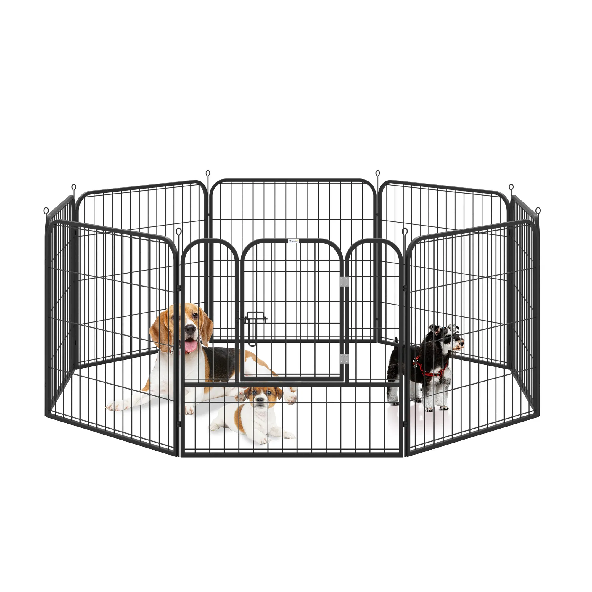 8 Panel Pet Playpen Play Yard Fence Home DIY Heavy-Duty Metal Foldable Indoor Outdoor…