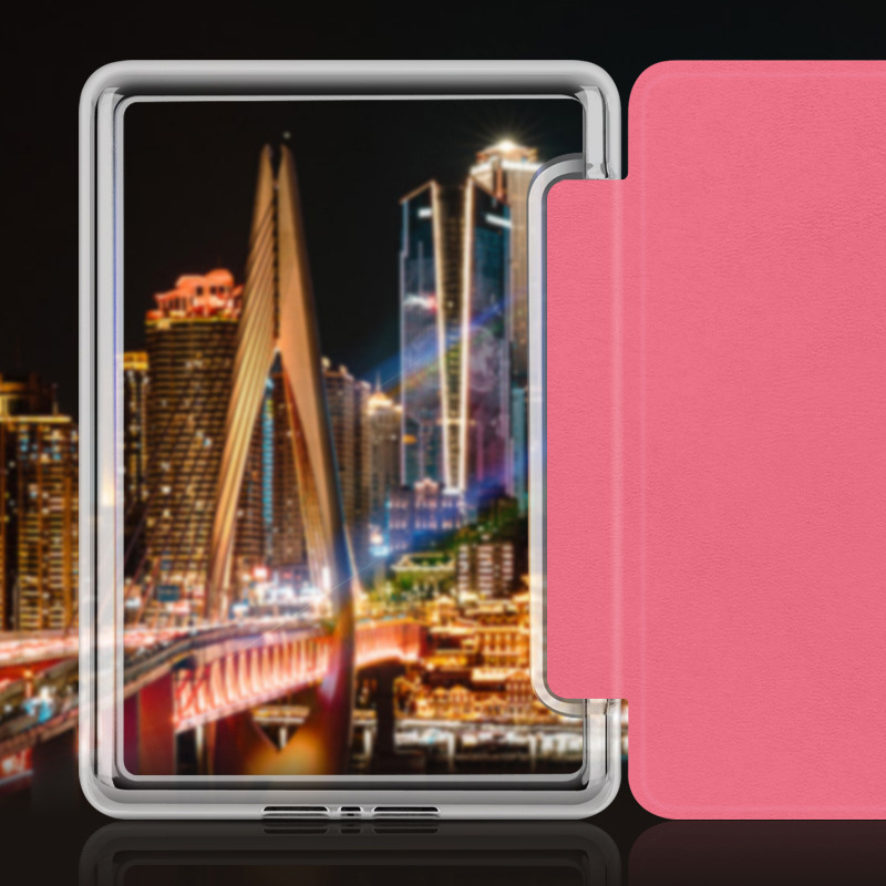 Acrylic Handheld Smart Leather Protective Case Smart