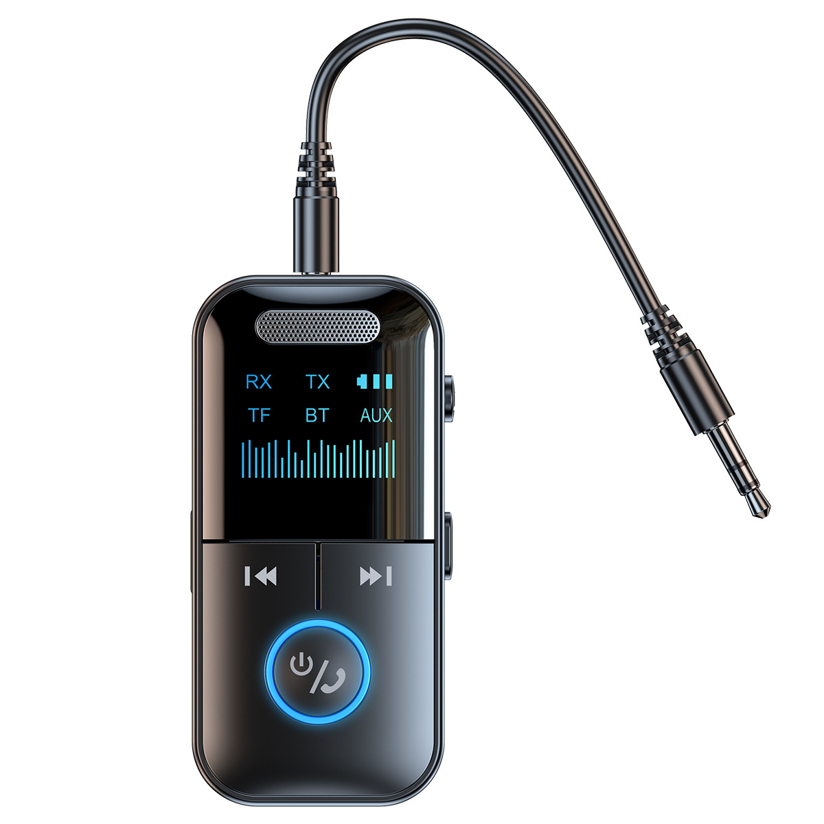Bluetooth 5.4 Adapter With Screen Display, Receiver, Transmitter, Hands-free AUX…