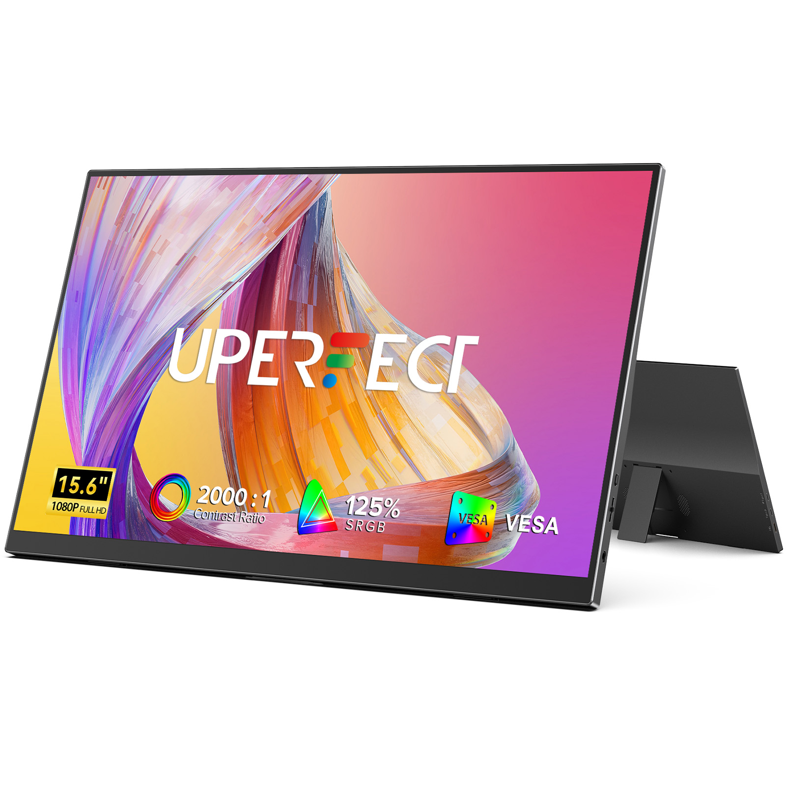 UPERFECT 15.6 Inch Portable Monitor 1080P FHD IPS Display 125 Percent SRGB USB C HDMI…