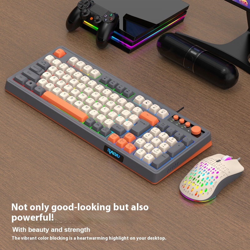 E-sports Games Keyboard And Mouse Set Mechanical Feeling Computer Key Mouse