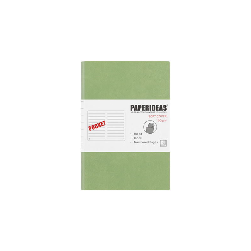 Soft leather Notebook aA6 Diary Portable Small Notepad With Blank Page Number Pocket Book