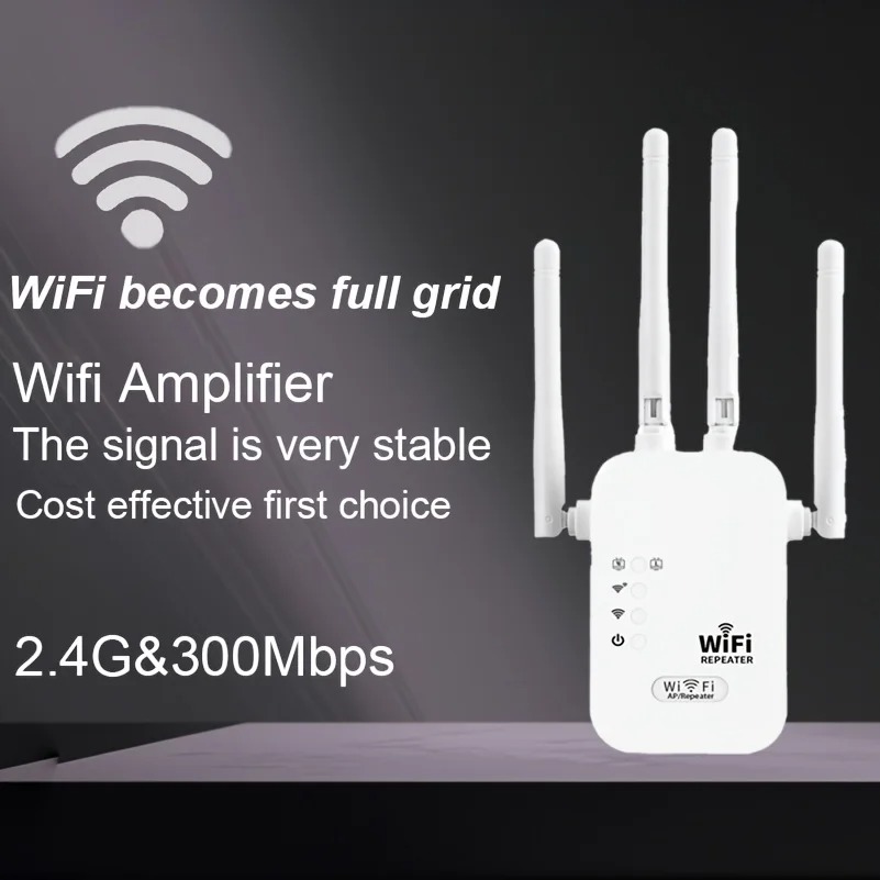 1200Mbps Wireless WiFi Repeater WiFi Signal Booster Dual-Band 2.4G 5G WiFi Extender…