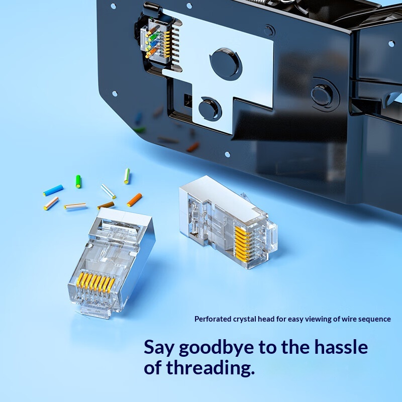 Category 6 Gigabit Shielded RJ45 Plug Network Connector