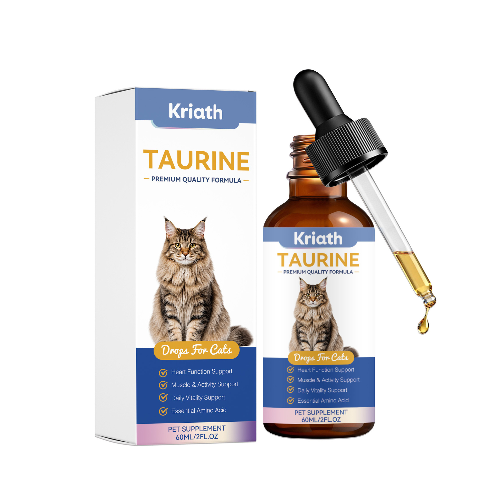 Kriath Daily Vitality Supplement Drops For Cats Gentle Daily Care For Your Cat's Body And…