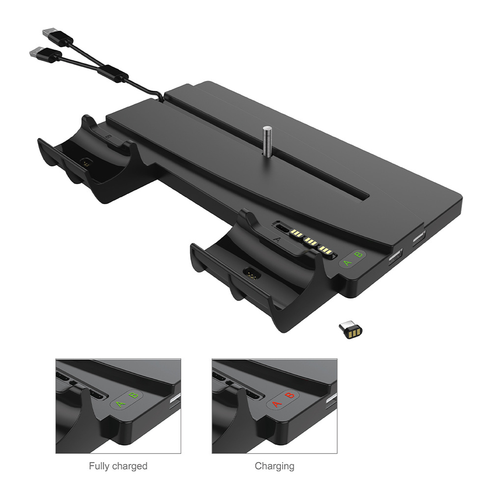 PS5 host multi-function charger stand, host stand with bluetooth handle charger