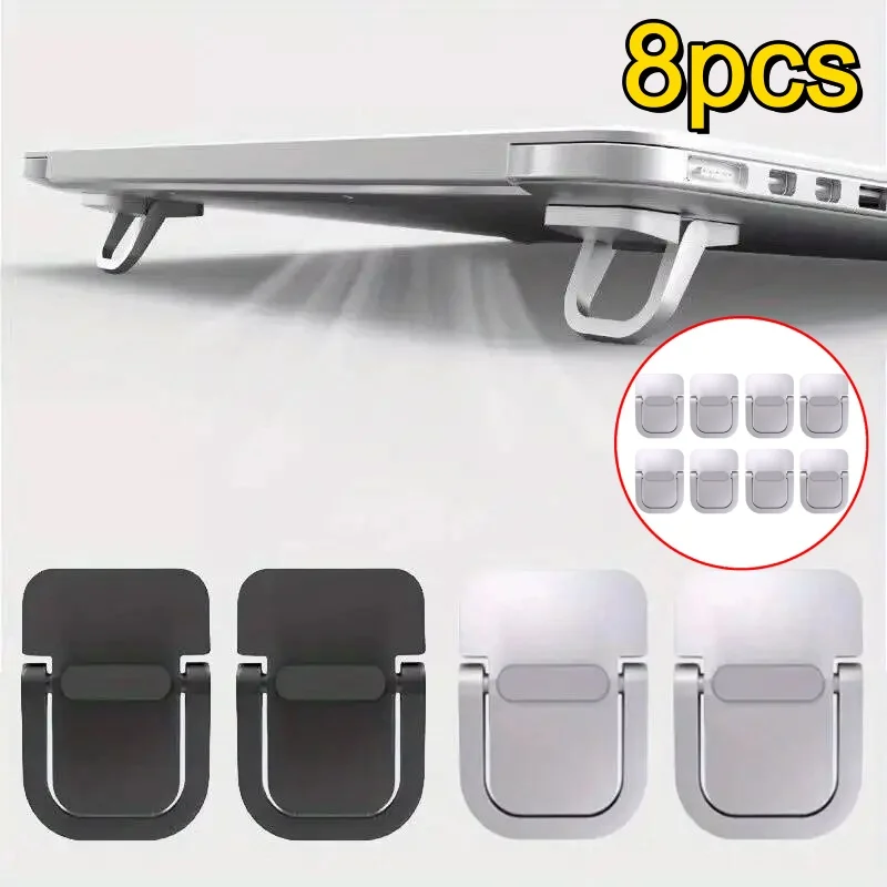 8/2PCS Laptop Stand Set with Keyboard Riser & Elevator Mini Portable Laptop Supports for…