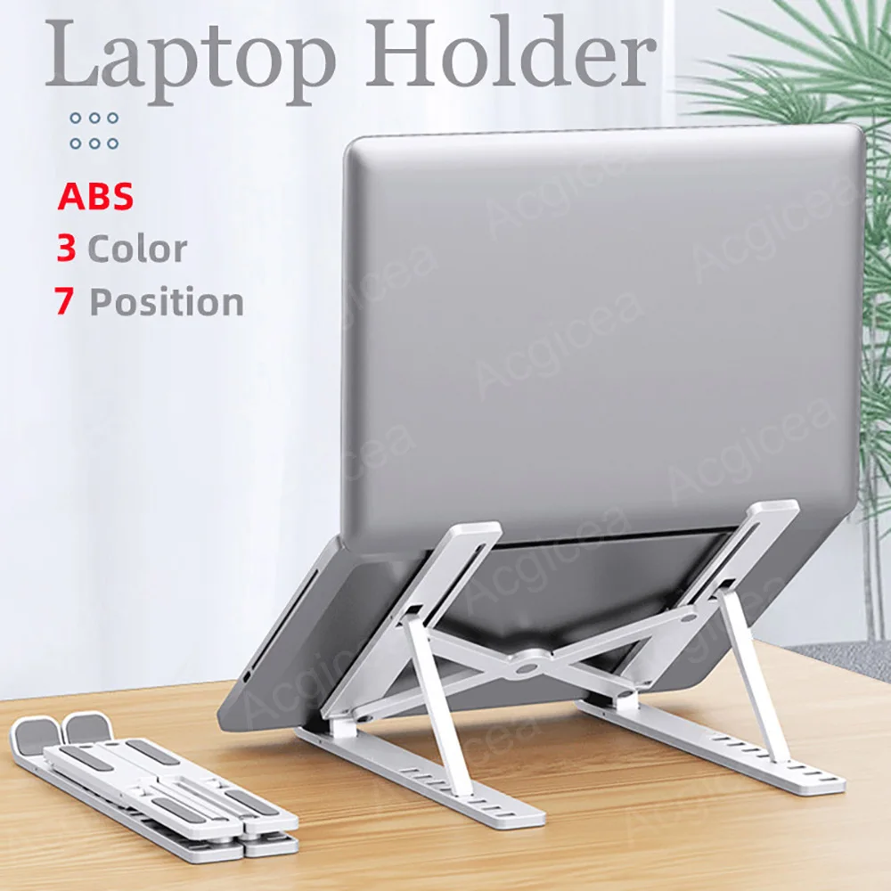 7 Levels Laptop Stand Portable Foldable ABS Tablet Computer for Macbook Apple Air Pro…