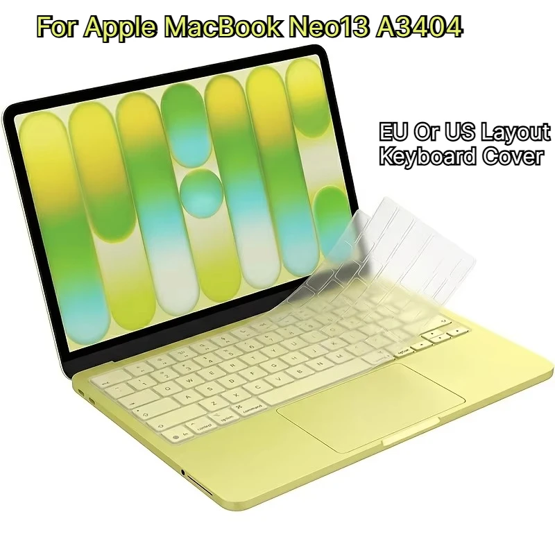 For Apple Macbook Neo 13"(A18) A3404 EU or US Layout Keyboard Cover Skin Premium Ultra…