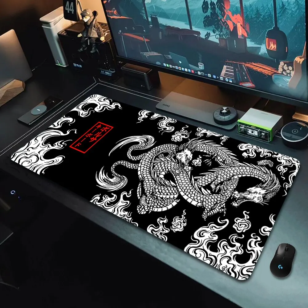 Japanese Dragon Large Gaming Mousepad XXL Keyboard Gamer Mouse Pad on The Table Speed…