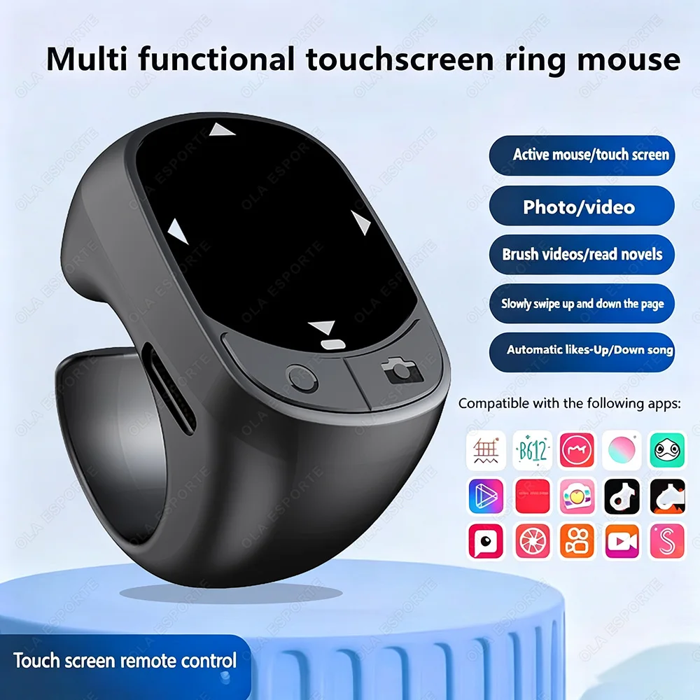 BT Remote Control Touch Screen Page Turner Camera Video Recording Music Control For iPad…