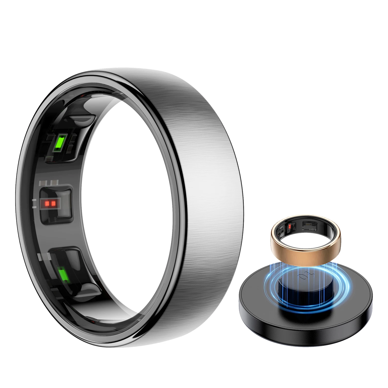 Uhoofit R10 Smart Ring with Charging Dock Men Women Health Sleep Heart Rate Monitoring…