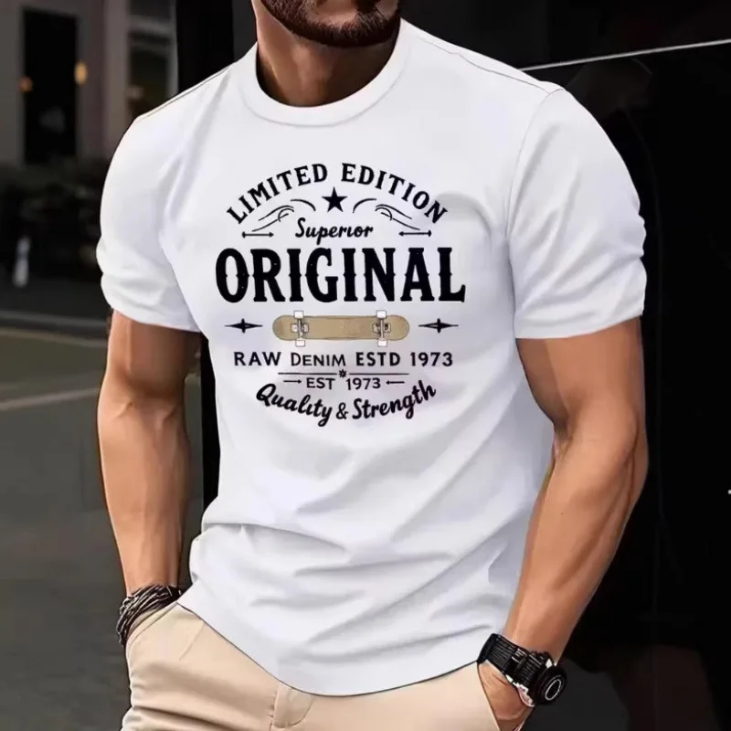 Men's Women Retro Graphic Print Custom T-Shirt Casual Daily Streetwear Camiseta Breathable Summer Basic Short Sleeve Tee Tops