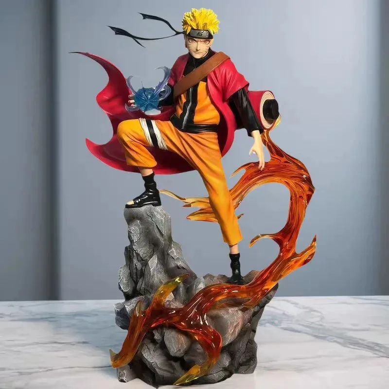 **23cm Naruto Anime Figure Uzumaki Naruto Uchiha Sasuke Action Model Pvc Statue Desktop…