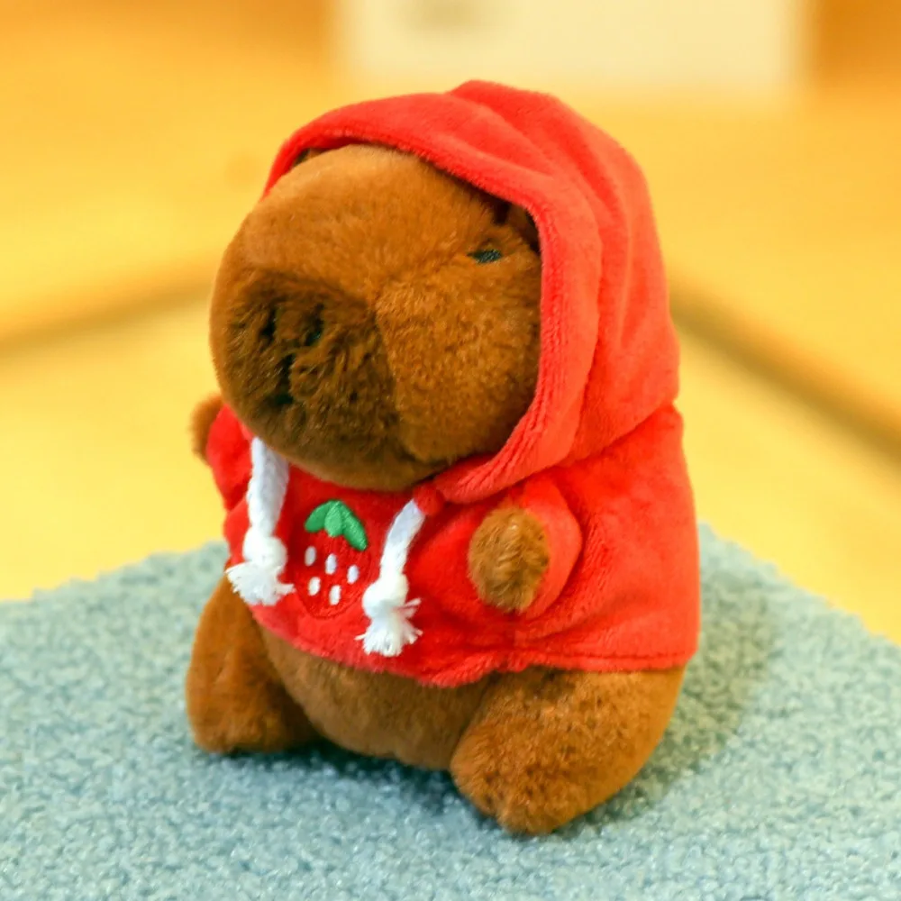 Cute Capybara Plush Toy Hoodie with Wings Simulation Doll Small Size Stuffed Animals…