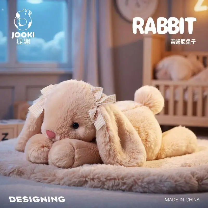 35cm New Simulated Shy Rabbit Doll Stuffed Plush Toy Cartoon Anime Cute Pillow Children's…