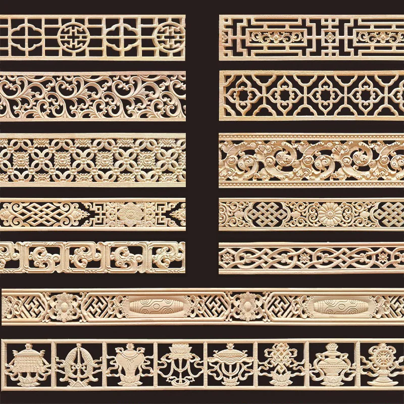 Decorative Wood Molding Wood Carved Corner Onlay Applique Frame Cabinet Home Decor…