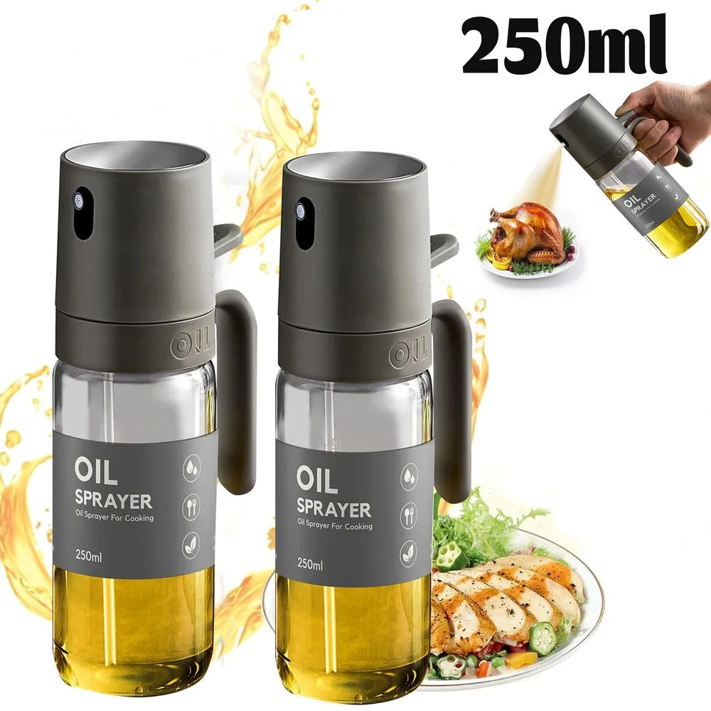 250ML Oil Sprayer, High Borosilicate Glass BPA Free Cooking Mister, Olive Oil Sprayer for…