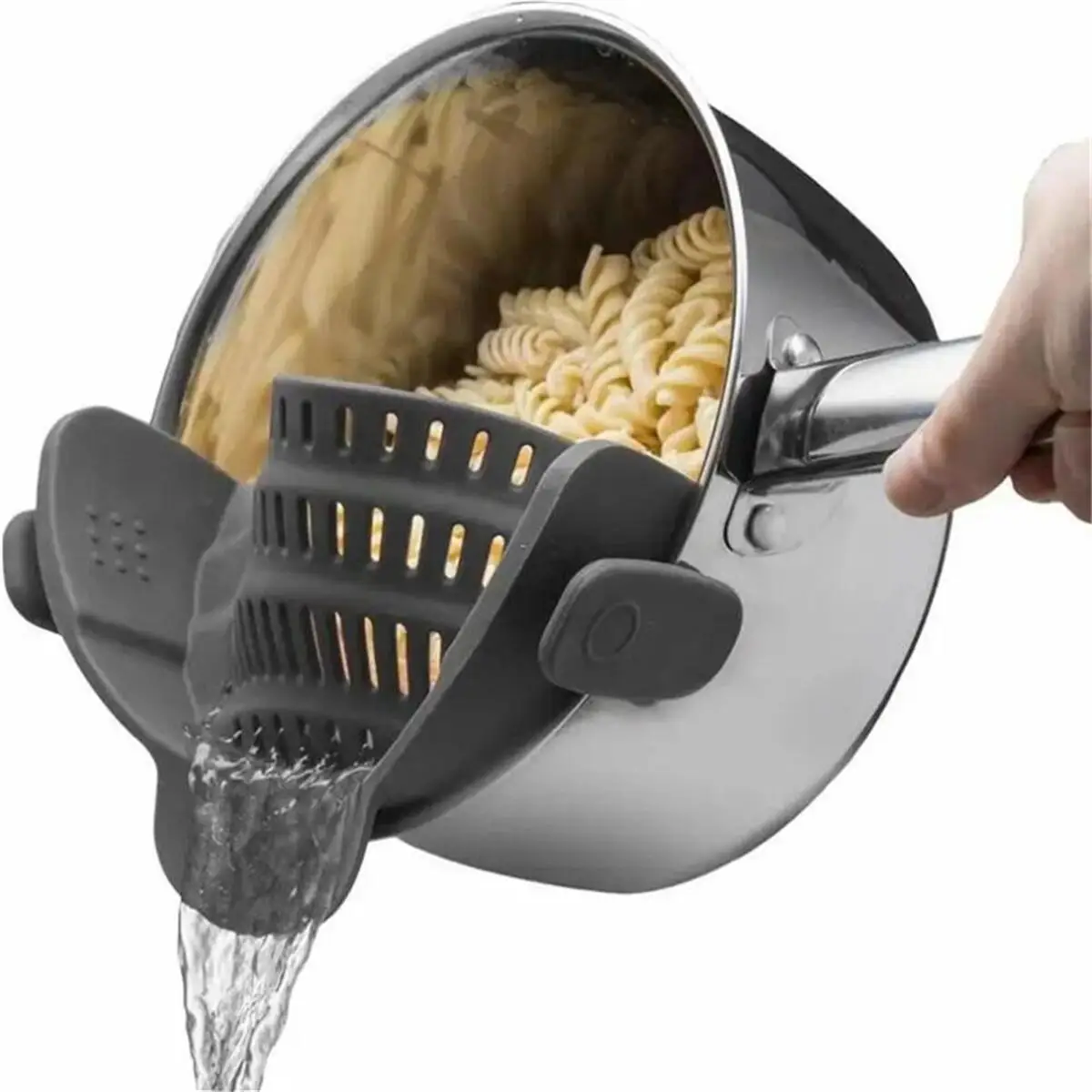 1-Pack Strainer, Pot Strainer, Adjustable Clip On Strainer For Pots Pans And Bowls…