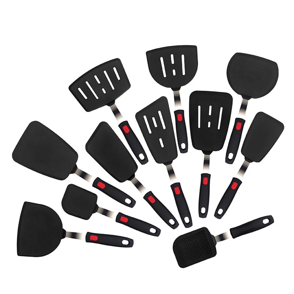 Silicone Spatula for Non Stick Pots High-temperature Resistant Stir Spring Steel Fry…