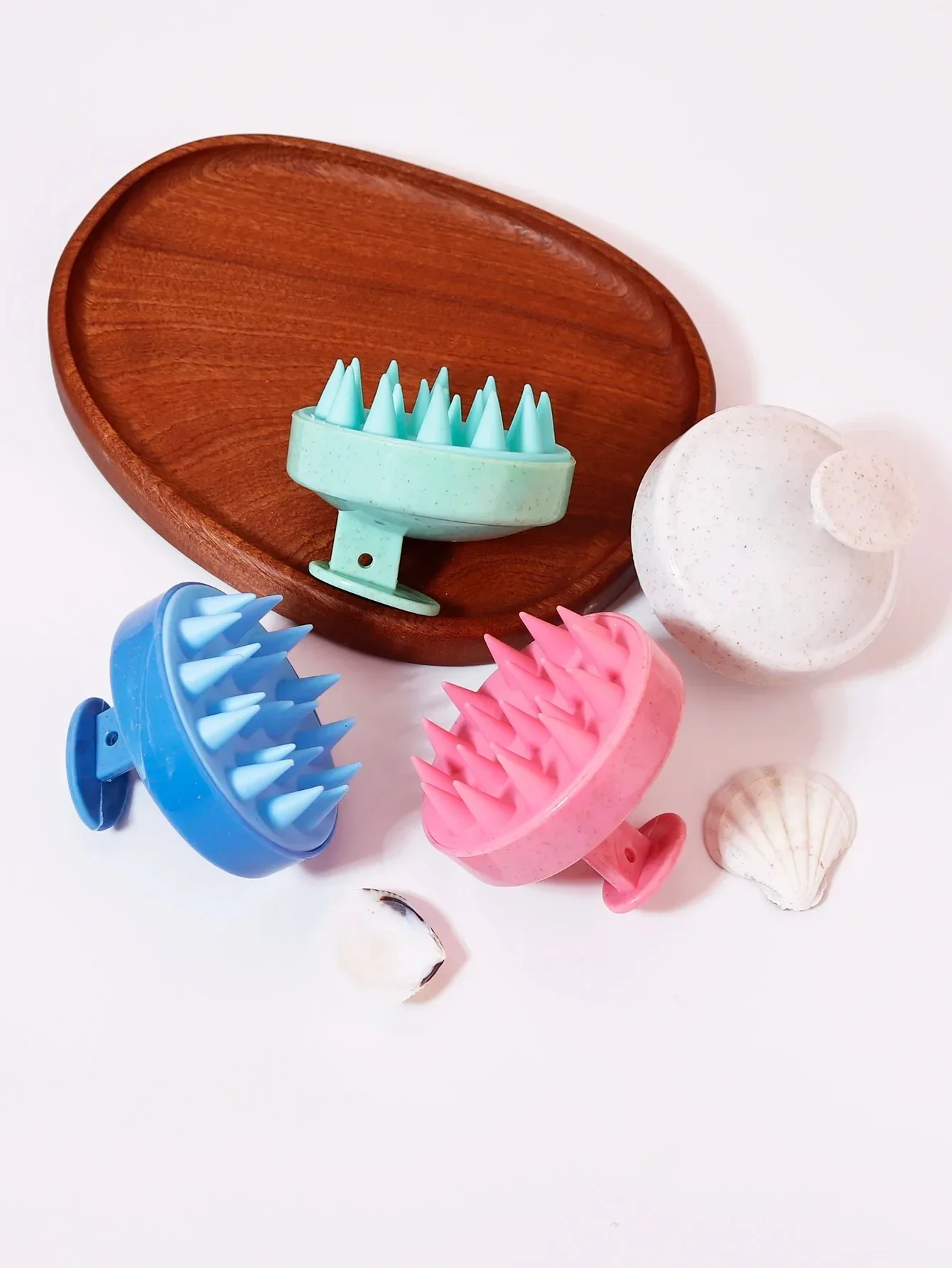 Hair Wash Brush, Silicone Scalp Massage Comb, Soft Body Massage Brush, Beauty and…