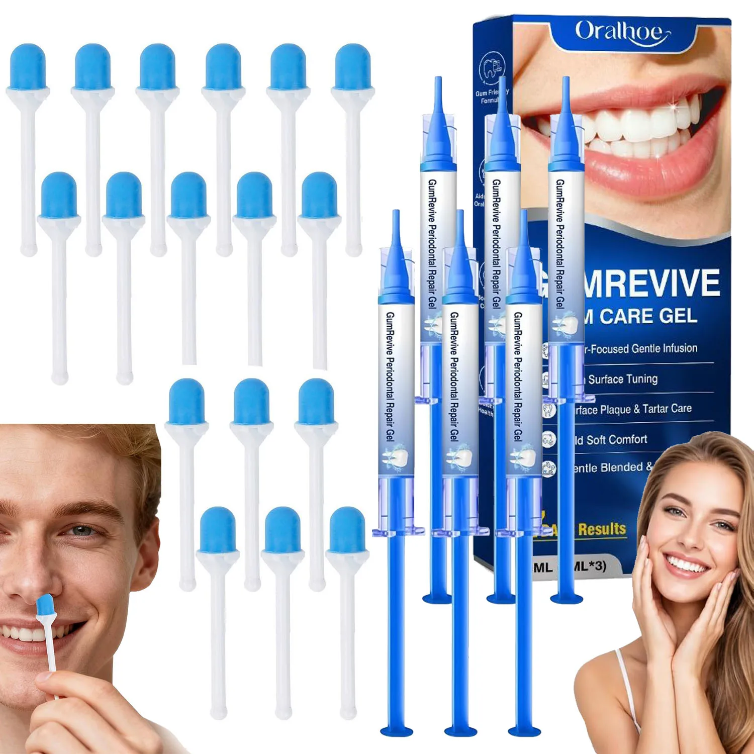 Facial Face Cleansing Set Disposable Nose Wax Sticks Nose Hair Removal Kit/Gum Care…