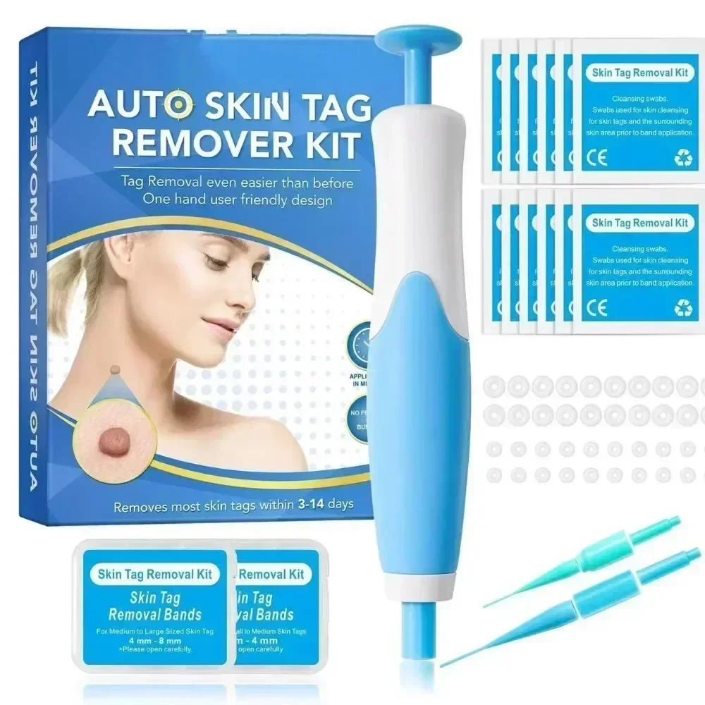 2-in-1 Painless Auto Micro Skin Tag Removal Kit Adult Skin Tag Mole Wart Remover Device…