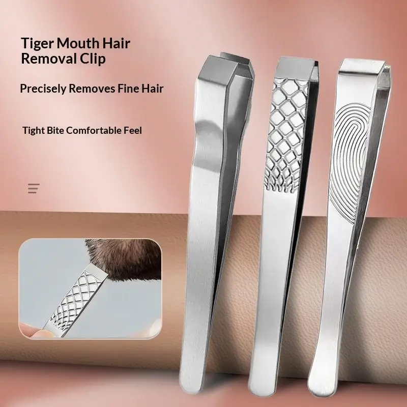 Durable Stainless Steel Tweezers For Beard Eyebrow Hair Removal Flat Tip Design Easy Grip…
