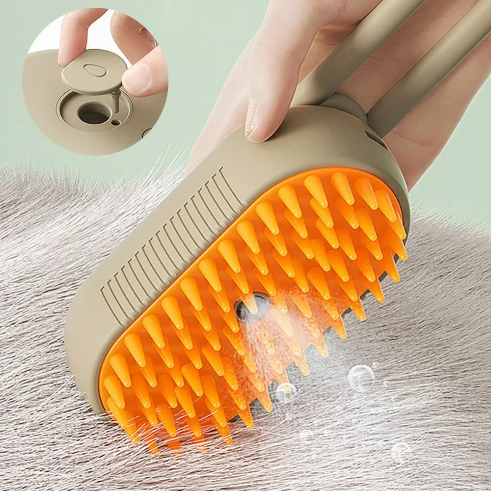 Pet Spray Massage Comb Cat Steam Comb Hair Comber Cat Dog Comb Water Spray to Float Hair…